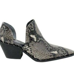 Charles By Charles David Snakeskin Booties